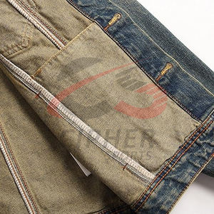 Nuevo precio de fábrica de moda Color negro Chaqueta de mezclilla a prueba popular Secado rápido Calidad superior Hombres Chaqueta de mezclilla para hombres - Product Image 5