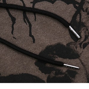 Sudadera con capucha estampada personalizada para mujer Chaqueta de manga larga con cremallera tejida informal de gran tamaño con bolsillos para Otoño e Invierno - Product Image 5