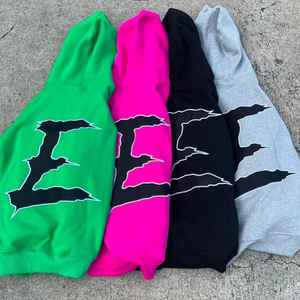 Fabricant de sweats à capuche boxy, logo personnalisé, 360 grammes, 100% coton, fermeture éclair intégrale, broderie, style streetwear, unisexe, sweats à capuche oversize à fermeture éclair - Product Image 5