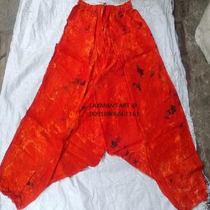 Hand Tie Dye Casual Breathable Cotton Ladies Harem Pajamas Pants for Summer Fashion Wholesale Supplier From India - Product Image 1
