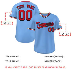 ZOHAN CREATIONS-Camisetas de béisbol personalizadas, camisetas de béisbol con impresión sublimada y cuello en V, diseños propios, para hombre - Product Image 3