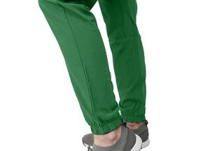 Uniformes Médicos de Moda para Mujer y Hombre: Conjuntos de Scrubs Grises de Spandex para Hospital, Estilo Jogger - Product Image 3