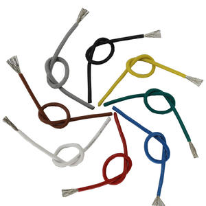 Kabel Silikon Fleksibel Tinggi 10AWG/12AWG/14AWG/16AWG Kawat Silikon 600V Kabel Elektronik Tembaga dan Isolasi Suhu Tinggi - Product Image 2