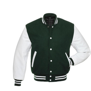 Chaquetas Letterman Varsity personalizadas para hombre, chaquetas cálidas de invierno de béisbol Bomber de lana, parches con logotipo bordado en 3D, nuevas mangas de cuero de chenilla - Product Image 3
