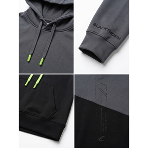 Sweat à capuche zippé pour homme, coupe ajustée, en molleton épais 500 grammes coton-polyester, style streetwear pour la gym, personnalisable OEM, impression numérique - Product Image 4
