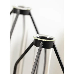 Acheter Design Antique Meilleure Vente Vases À Fleurs Avec Tubes De Verre Cadre En Fer Et Base En Bois Couleur Et Tailles Personnalisées - Product Image 3