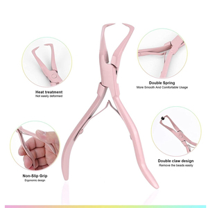 Micro beads <b>hair</b> extension <b>tools</b> kit <b>Hair</b> <b>Remover</b> plier, Parting Ring, Loop <b>Tool</b> & <b>Hair</b> Sectioning Clips Wholesale - Product Image 4