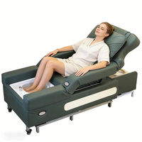 Fauteuil multifonctionnel pour pédicure et massage des pieds Fauteuil à shampoing moderne en acier inoxydable avec bol pour les salons de beauté et les services de spa