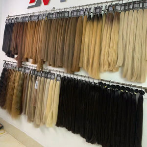 Prix usine 100g en vrac russe extensions de cheveux crus 55 cm teint vietnamien cheveux humains crus dans toutes les couleurs - Product Image 1