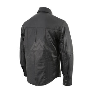 In Stock Top Quality Professional Men <b>Leather</b> <b>Shirts</b> Outdoor Use Top Quality Men <b>Leather</b> <b>Shirts</b> - Product Image 6
