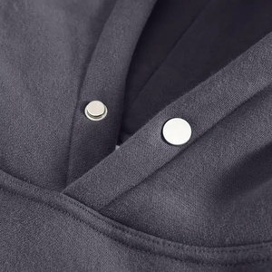 Sudadera con capucha de gran tamaño para hombre 80% Algodón 20% poliéster sudaderas con capucha personalizada al por mayor 450 gramos Jersey sin cordón liso DDP envío - Product Image 4