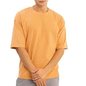 100% coton T-shirt pour hommes coupe ample imprimé coton surdimensionné Boxy t-shirts coton Jersey T-shirt pour hommes Street wear T-shirt - Product Image 4
