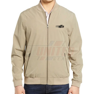 <b>Men's</b> Lightweight Satin Bomber <b>Jacket</b> with Stand Collar Breathable Windproof Features for Outdoor Activities-Seasonal Wear - Product Image 5