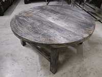 Nouvelle petite table décorative de thé café pour la maison hôtel restaurant Yacht et café côté plage en aspect naturel lavage blanc antique