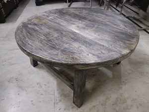 Nouvelle petite table décorative de thé café pour la maison hôtel restaurant Yacht et café côté plage en aspect naturel lavage blanc antique - Product Image 4