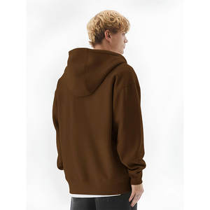 Sudaderas holgadas con cremallera de gran tamaño para hombre con puños acanalados y bolsillo dividido para moda callejera para hombre de peso pesado con cremallera de gran tamaño - Product Image 3