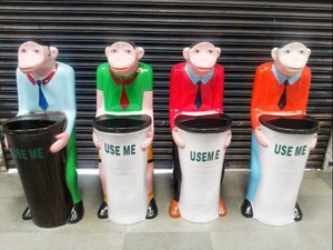 Cubo de basura con ruedas de estructura de pie 2025, verde y azul de plástico reciclado cubo de basura, Cubo de almacenamiento para vendedor mundial para cubo de basura - Product Image 6