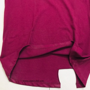 Camiseta de lujo con cuello redondo y hombros caídos para mujer, Camiseta de algodón 100%, diseño de logotipo personalizado, ropa de calle informal de talla grande, corta - Product Image 5