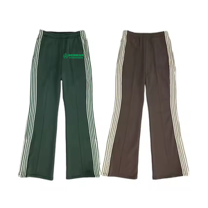 Custom Men's Oversized Baggy Straight Leg <b>Flared</b> <b>Sweatpants</b> Light Wash Side Striped Outdoor Casual 100% cotton - Product Image 1