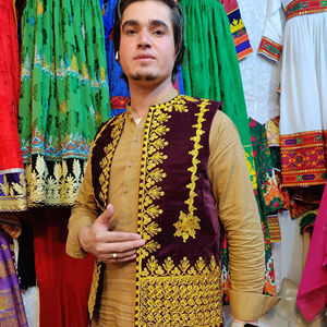 Mens Vintage Traditional Winter Handmade Ethnic Cultural Sleeveless Vest Workwear for Wedding Festival - Product Image 1