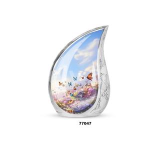 Venta caliente mariposa lágrima cremación urna para adultos para cenizas humanas pequeño recuerdo urna funeraria con bolsa de terciopelo gratis - Product Image 3