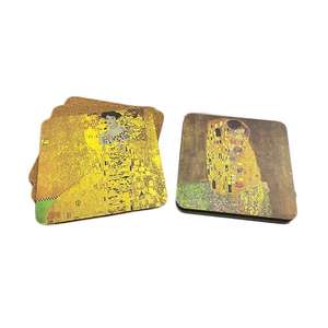 Ensemble de dessous-de-verre en bois rustique fait à la main avec une finition à grain naturel, adapté à la décoration de table élégante - Product Image 3