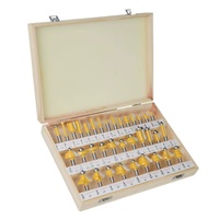 Jeu de 35 embouts de toupie en carbure personnalisable 1/4 \ "1/2 \" tige CNC fraisage travail du bois transport Durable pour étui ODM OEM
