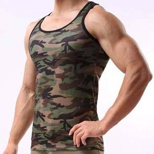 Camisetas sin mangas para hombre de calidad superior con diseño de logotipo personalizado, camisetas sin mangas transpirables de algodón con cuello redondo de talla grande - Product Image 2