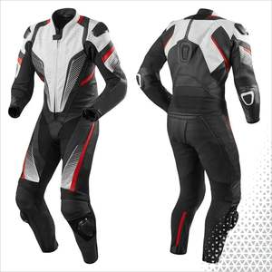 Combinaison de moto en cuir véritable respirante pour homme, fabrication sur mesure, techniques d'impression, vente en gros de vêtements de moto et de course automobile - Product Image 5