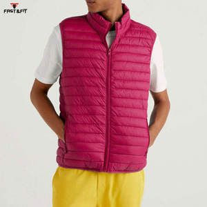 เสื้อกั๊กขนปลาปักเป้าน้ำหนักเบาสำหรับผู้ชายเสื้อนอกระบายอากาศได้ดีดีไซน์ใหม่ - Product Image 4