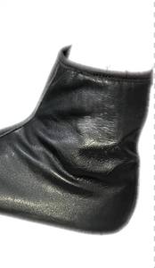 Chaussettes en cuir unisexes sur mesure avec fermeture éclair | Chaussettes en cuir chaudes de saison d'hiver en cuir d'origine - Product Image 4