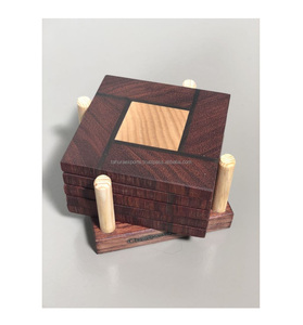 Posavasos de madera de diseño recién abastecido, posavasos de madera decorativos para mesa de boda de calidad de estilo Premium para bebidas a un precio asequible - Product Image 4