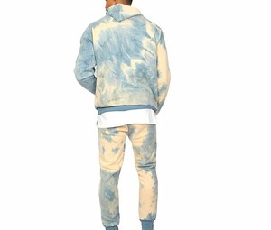 ชุดวอร์มมัดย้อมสำหรับผู้ชายเสื้อแจ็คเก็ตลำลองกันยับ - Product Image 4