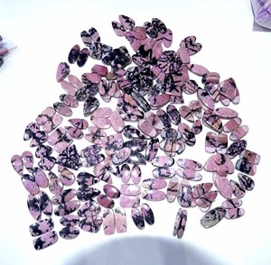 Suministro directo de fábrica, par de Rodonita Natural, piedras preciosas sueltas, piedras preciosas de cabujón cortadas para la fabricación de pulseras y collares a la venta - Product Image 2