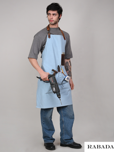 Tabliers unisexes personnalisés pour barmans tablier en toile professionnel avec lanières en cuir tablier de chef barista - Product Image 6