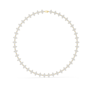 สร้อยคอเพชรทรงดอกไม้ 19.8 กะรัต เพชร CVD เกรด VVS-VS EF ทอง 18KT, 14KT, โรสโกลด์, เยลโลว์โกลด์, ไวท์โกลด์ เครื่องประดับหรูหรา - Product Image 5