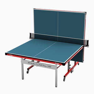 Mesa de Tenis de Mesa Profesional de Tamaño Completo Stag Iconic, Resistente a la Intemperie, Móvil, Material MDF de 25 mm, Plegable, Certificada por la ITTF, Moderna - Product Image 5
