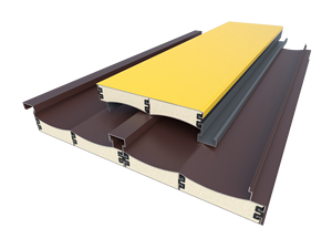 Tuile en aluminium isolée ultra-mince et légère, écologique, pour entrepôts frigorifiques modernes et rénovation et modernisation des toitures extérieures - Product Image 3