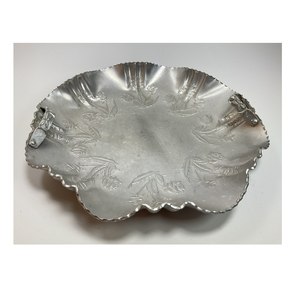 ถาดอลูมิเนียมเสิร์ฟพร้อมที่จับและแก้วไวน์ถาดอลูมิเนียมทรงสี่เหลี่ยมดีไซน์แบบทุบดีไซน์เป็นเอกลักษณ์ - Product Image 3