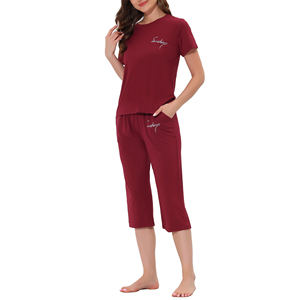 Logotipo impreso personalizado de alta calidad de algodón señoras pijamas y ropa de dormir conjunto de las mujeres ropa de dormir para las mujeres al por mayor OEM ODM servicio - Product Image 2
