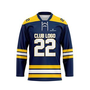 Jersey de Hockey sobre Hielo para Adultos con Estampado por Sublimación de 280 Gramos, Hombros de Malla con Hoyuelos, Números de Jugador y Nombre del Equipo - Product Image 4