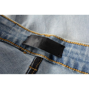 Pantalones Vaqueros de Moda para Hombre, Nuevos, en Oferta, Tela Vaquera, Pantalones Desgastados Transpirables, Servicio OEM - Product Image 5