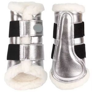 Bottes cloche de brossage équestre Bottes cloche de brossage de cheval en gros bon marché Meilleure qualité Bottes de protection des jambes de sécurité équestre - Product Image 4