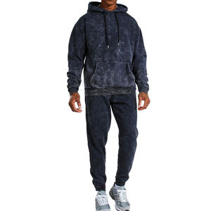 Haute qualité personnalisable unisexe hiver solide survêtement dernière conception 2 pièces à capuche vêtements de sport bas Shorts - Product Image 2