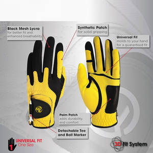 Low MOQ Best Selling High Quality Leather Quick Dry Golf <b>Gloves</b> New Latest Design Plus Size - Product Image 5