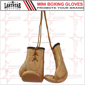Mini White PU Leather <b>Boxing</b> Gloves Keychain Custom Logo Wholesale OEM for Martial Arts Practice - Product Image 2