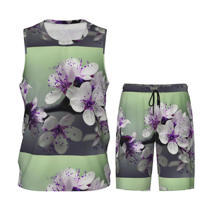 Maillots sans manches respirants de haute qualité pour hommes, shorts imprimés BSCI, vêtements de sport en polyester, tailles XS, styles variés pour sublimation - Product Image 1
