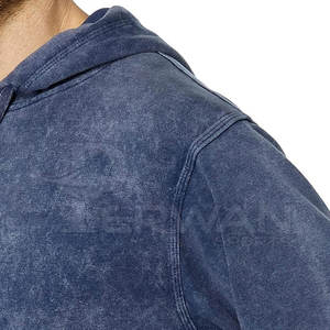 เสื้อฮู้ดผ้าซักกรดของผู้ชายคอลเลกชั่นใหม่ผ้าโพลีเอสเตอร์/ ผ้าฝ้าย - Product Image 5