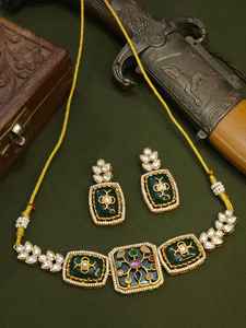 ชุดสร้อยคอสุดหรูลายจุดแบบพรีเมี่ยมชุดสร้อยคอหินชุดสร้อยคอสำหรับผู้หญิง - Product Image 2