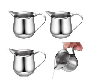 Pot de crème à large bouche en acier inoxydable à bas prix, profitez d'une coulée lisse et sans gâchis, pot de crème en acier - Product Image 6